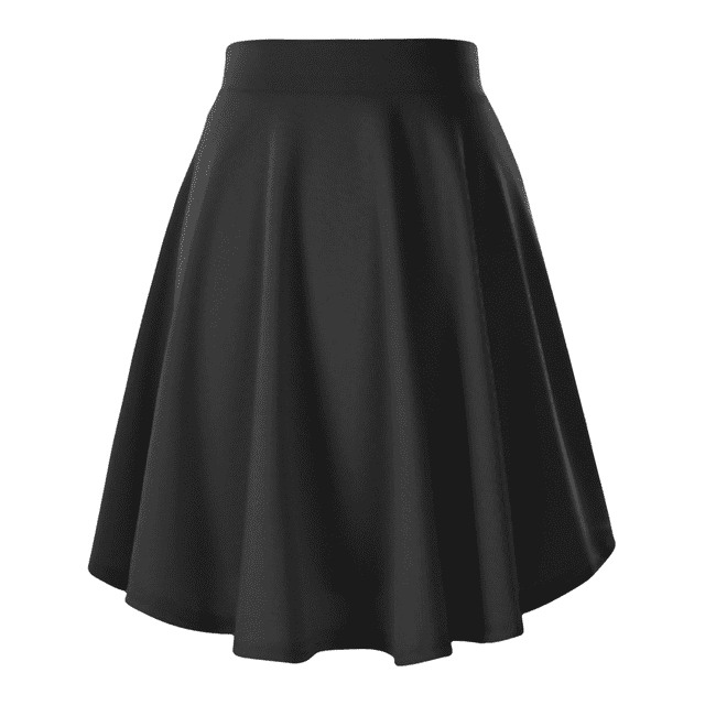 Minifalda skater básica, versátil, elástica, informal y acampanada para mujer