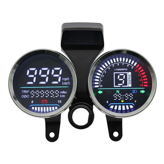 Motorcycle Digital Instrument Panel Cluster Meter Gauge Speedometer Odometer Tachometer Clear Display Suitable for GN125