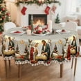 thumbnail image 2 of Decoraciones de Navidad Al Aire Libre Decoraciones de Mantel de Navidad, Árbol de Navidad, Escena Del Pesebre, Estilo Tradicional Retro, Restaurante, Fiesta, Cena Familiar, Al Aire Libre, 2 of 8