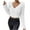 White, variant on EchfiProm Womens Holiday Sweaters Purple V Neck Pullover Cropped Valentines Slim Fit Tops for Women Long Sleeve