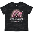 thumbnail image 3 of Inktastic Gigi and Poppop Love Me Rainbow Girls Toddler T-Shirt, 3 of 5