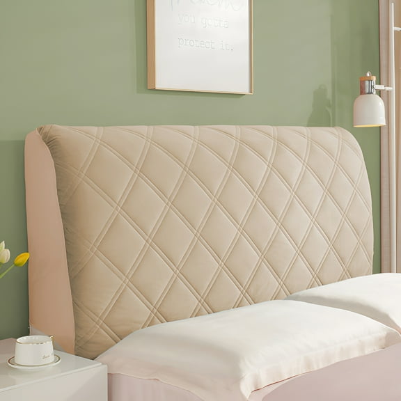 AUQ Stretch Bed Headboard Slipcover,Bed Headboard Cover for Queen,Dustproof Protector Cover for Upholstered Headboard Bedroom Decor Headboard Cover 86.6in