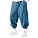 thumbnail image 2 of Ceisia Men Solid Color Corduroy Drawstring Pants Elastic Waist Tapered Leg Gift Trousers, 2 of 6