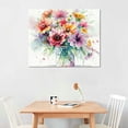 thumbnail image 2 of Orinice  Wildflower Botanical Canvas Wall Art, Spring Colorful Pink Yellow Bottle Flower Farmhouse Nature Watercolor Botanical Floral Prints Painting Bedroom Living Room Decor, 2 of 6