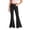 Black, variant on YAYUBA School Pants for Girls Elastic Waist Straight Twill Pants Flat Front Lightweight Stretch Chino Pants Preppy Back To School Kids Clothes Size, Navy