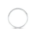 thumbnail image 4 of 14kt White Gold Mens Machine Set Round Diamond Wedding Band Ring 1/5 Cttw, 4 of 4