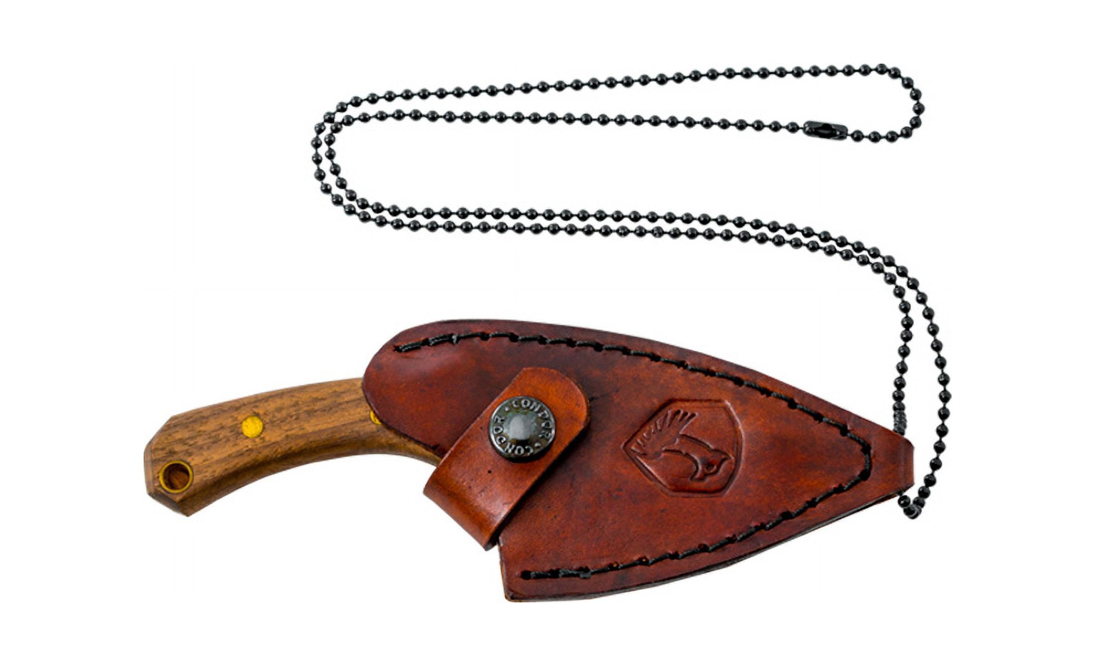 Condor CTK802-3.26HC Pangui Walnut Fixed Blade Knife + Sheath
