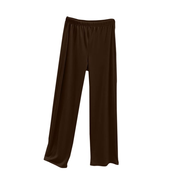 Wensltd Elastic Waist Pajama Pants Women Warm Soft Cozy Sleepwear Comfortable Loose Fit Home Clothing Black