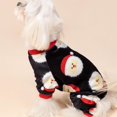 thumbnail image 3 of Pijama para perro Fitwarm con forro polar de Papá Noel, talla S, 3 of 7