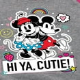 thumbnail image 3 of Mickey & Friends - Mickey Minnie Hi Ya Cutie - Toddler And Youth Girls Raglan Graphic T-Shirt, 3 of 5
