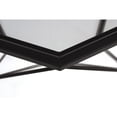 thumbnail image 5 of Maykoosh Old World Opulence Large Modern Octagon Glass Top Coffee Table With Geometric Base - 28.75"L x 28.75"W x 17.5"H - Sleek Airy Design, 5 of 6