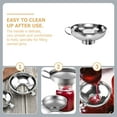 thumbnail image 2 of ELAYARD Funnel De Boca Ancha De Acero Inoxidable Para Embotellado Y Envasado En Cocina En Casa, 2 of 7