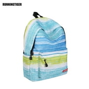 RUNNINGTIGER Casual Style Stripes Pattern Backpack for Girls Women Kids College School Students Bookbag Travel Office Laptop Daypack