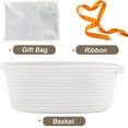 thumbnail image 4 of Guardoinrt Christmas Gift Baskets Set Of Empty Gift Baskets With Transparent Bag Small white, 4 of 6