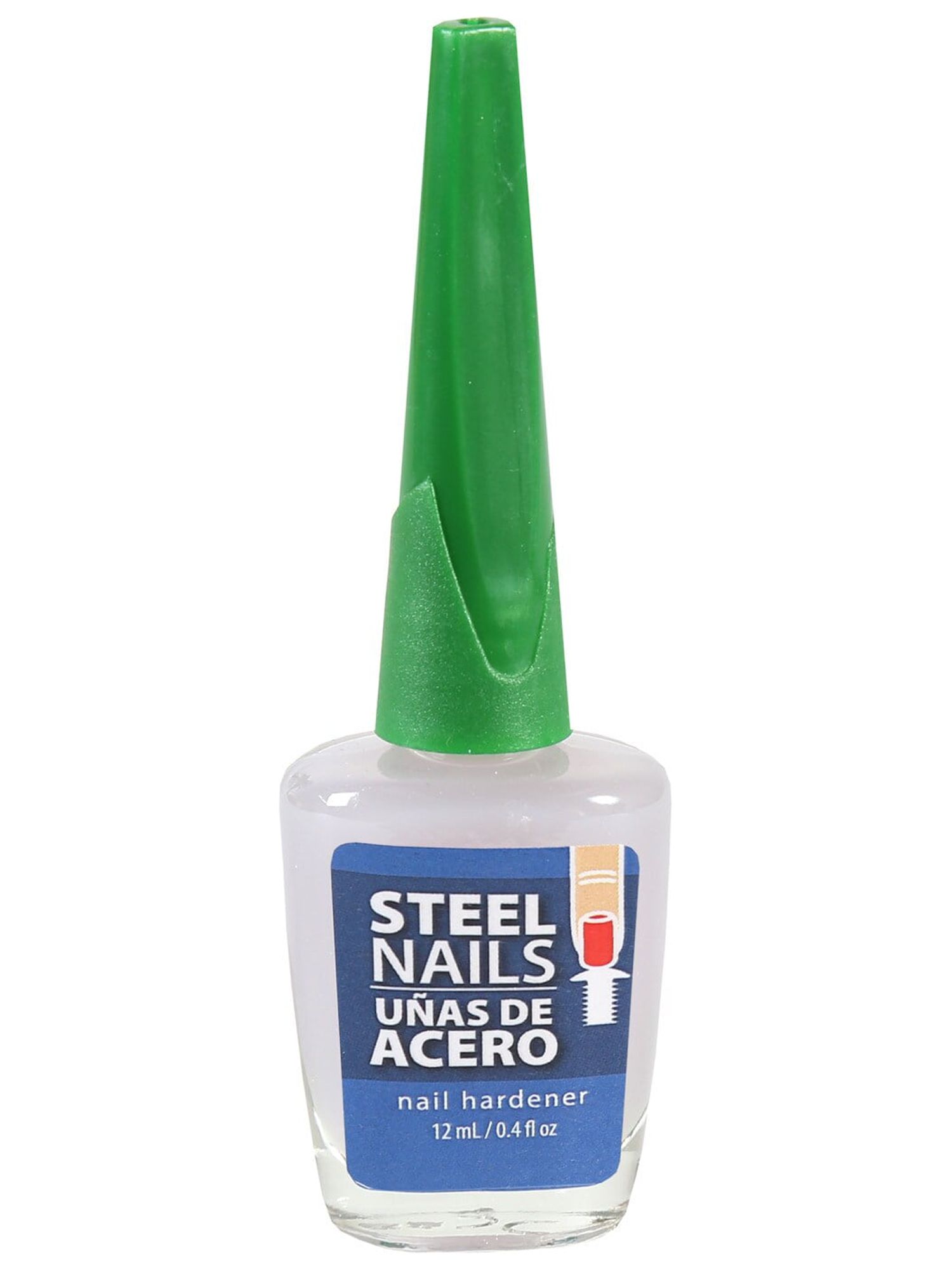 Amen Steel Nail Hardener 0.40 oz with Calcium, Biotin and Garlic, No More Brittle Nails,