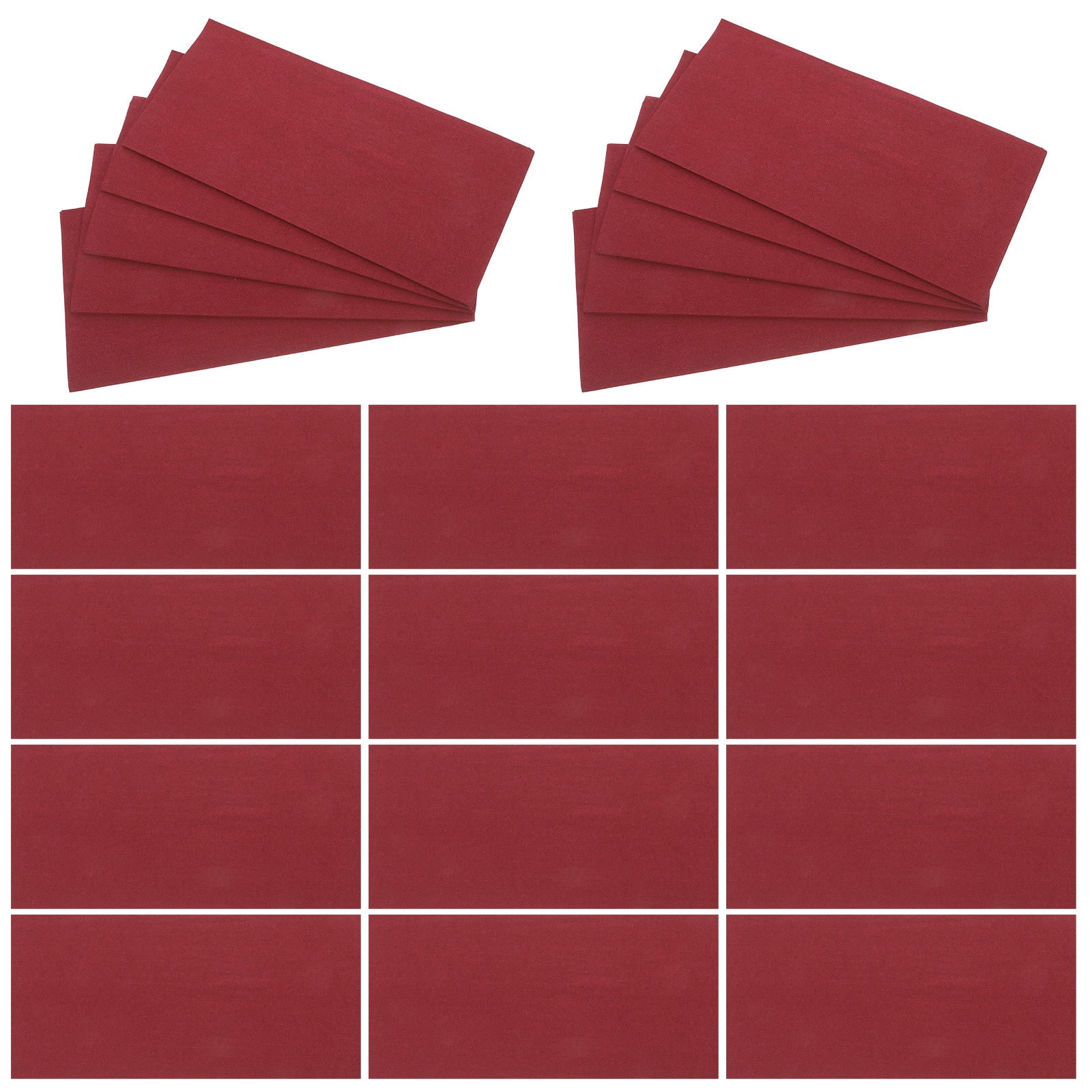 GOOHOCHY 50 Sheets Tear Resistant Paper Towels Dark Red Wood Pulp for Guest Use
