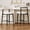 Black, variant on Bar Stools Set of 2, LEGAHOME 26"Counter Height Bar Stool, Modern Farmhouse Upholstered Counter Chairs with Curved Back & Wood-Grain Metal Legs for 34"-39" Kitchen Island, Dining Room