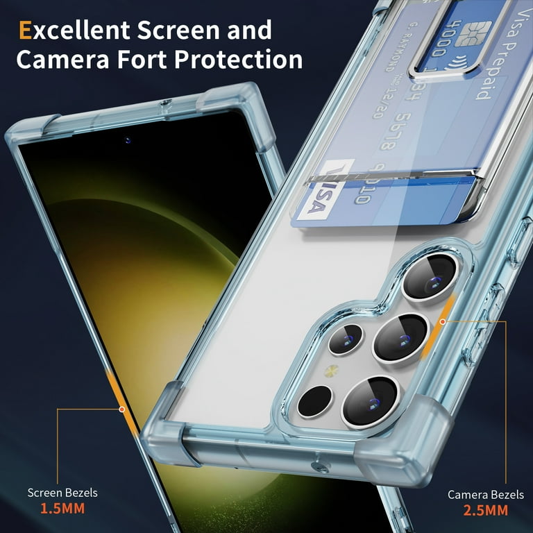 Dteck for Samsung Galaxy S21 Ultra with Wallet Card Holder