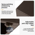 thumbnail image 5 of UPHA 42-inch Outdoor Propane Round Fire Pit Table 50000 BTU Iron Gas FirePit for Outside Patio with Tank Cover, Wind Guard, Removable Lid, Lava Rocks, Rain Cover, Brown, 5 of 10