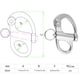 thumbnail image 4 of Grillete A Presión, Grillete De Revestimiento Protector De Diseño Preciso Y Conveniente De Alta Resistencia Para Furgonetas Para Camiones Para Barcos Marinos ANGGREK Boat Snap Shackle, 4 of 8