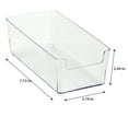 thumbnail image 5 of Simplify 3 Pack Small Rectangular Drawer Organizer, 7.72" L x 3.74"W , Clear, 5 of 8