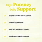 Basic Health Brands Happy Sunshine Vitamin D3, 5000 IU, Supports Bone & Immune Health, Dietary Supplement - 240 Count