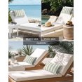 thumbnail image 6 of Pack of 4 Outdoor Lumbar Pillow Covers 11x16 Inch, Sage Green Striped Waterproof Throw Pillow Covers Set, Modern Farmhouse Sage Green White Stripes Decorative Cushion Cases for Patio Porch Car, 6 of 7