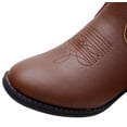 thumbnail image 6 of Blikcon Unisex Kids Boys Girls Cowboy Boots Classic Western Boots (Color: Brown, Size: 11 Littler Kids), 6 of 9