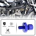 thumbnail image 2 of Unique Bargains 6 Pcs M8 Brake Clutch Cable Line Adjuster Screw for Motorcycle Aluminum Alloy Blue, 2 of 6