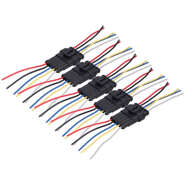 Conector eléctrico impermeable Jadeshay para automóvil 5 piezas