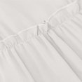 thumbnail image 5 of Gifts Dianli Skirt Midi Skirts Women's Solid Color Fall Elastic Waist Tie Pocket Ankle Length Skirt Drawstring Waist Black Fungus Edge Splice Casual Boho Midi Skirt, 5 of 8