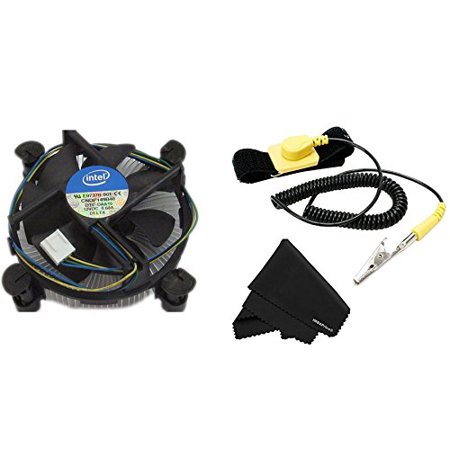 Core i3/i5/i7 Socket 1150/1155/1156 4-Pin Connector CPU Cooler + Anti Static Wrist Strap w/adjustable Grounding + Microfiber Cleaning Cloth (7