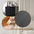 thumbnail image 5 of Modern Wood Storage Cabinet with Decorative Door, 30in Accent Sideboard for Living Room, Bedroom, or Entryway (Black), 5 of 11