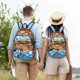 thumbnail image 4 of Fotbe Animals on Noah's Ark Floating Mochila de Lona con Estampado, Mochila Duradera, Mochila Versátil de Alta Calidad, Mochila Compacta Vintage-Medium, 4 of 5