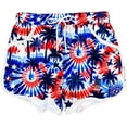 thumbnail image 2 of Women Summer Board Shorts Hawaiian Tropical Print Beach Swim Shorts with Pockets, 2 of 10