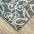 thumbnail image 4 of Cosette Modern Polypropylene Floral Medallion Indoor High Traffic Area Rug - 5' x 8', Slate, 4 of 5