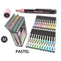 24 Pastel Acrylic Paint Pens Special Color Series Markers Set (3mm MEDIUM)