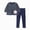 H154-Dark Blue, variant on TOWED22 Infant Kids Girl 2 Piece Winter Clothing Set Long Sleeve Crewneck Tee and Pants Cute Print Outfits Clothes(Dark Blue,6-7 Y)