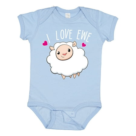 

Inktastic I Love Ewe- Cute Sheep Gift Baby Boy or Baby Girl Bodysuit