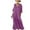 Purple, variant on Horkkom 3/4 Sleeve Dress for Women V Neck Solid Color Maxi Dresses Summer Loose Casual Dresses with Pockets L, Gifts for Women