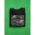 thumbnail image 3 of Cali Surfing Design Sweatshirt Men -Image by Shutterstock, Male XX-Large, 3 of 4