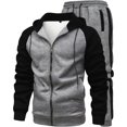 thumbnail image 1 of Men's European And American Style Relaxed Leisure Color Block Autumn And Winter 3D Sports Suit, 1 of 3