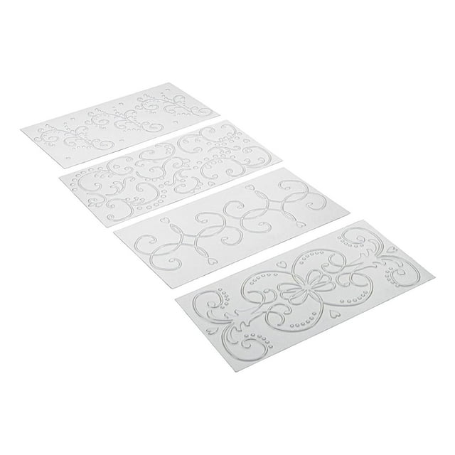 veasfak DIY Cake Fondant Impression Mat Embossing Mold Decorating Tools For Wedding Cake Rattan Pattern