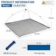 thumbnail image 5 of Umbrella Minnow Trap Net, Collapsible Fishing Bait Net with Rubber Coated Mesh & Steel Frame, Fish/Shrimp/Crayfish Trap Cast Net for Creek, Pond Fishing, Foldable Baitfish Catcher, 5 of 7