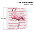 thumbnail image 3 of Bingfone Vintage Flamingo Leather Drinks Coasters With Set Of 6,Suitable For Home Kitchen,Coffee Cup Coasters Home Gift, 3 of 9