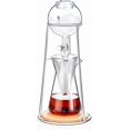 thumbnail image 1 of Cold Brew Coffee Maker, Iced Coffee Maker in Stainless Steel and Borosilicate Glass, Cold Brew Drip Coffee Maker with Slow Drip Technology, Iced Tea Maker 2-4 Cup, 1 of 6