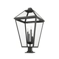 thumbnail image 5 of 4 Light Outdoor Pier Mount In Transitional Style-36.75 Inches Tall And 19.5 Inches Wide-Black Finish Z-Lite 579Phxlxr-533Pm-Bk, 5 of 8