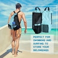 thumbnail image 4 of up to 65% off karymi Swimming Bag Mesh Drawstring Backpack with Wet Bag Beach Backpack Gym Exercise Equipment Bag Travel Essentials Mens Gifts Hiking Essentials, 4 of 6