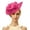Hot Pink, variant on QSAWXQZ Women's Feather Mesh Fascinator Hat Floral Derby Headpiece Dress Cap for Wedding Guest