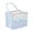 Blue, variant on Leodye 1PCS Foldable Woven Fabric Storage Basket with Handle Space-saving Durable Home Bedroom Wardrobe Clothing Toy Snack Organizer -6.3x3.54x5.31 in